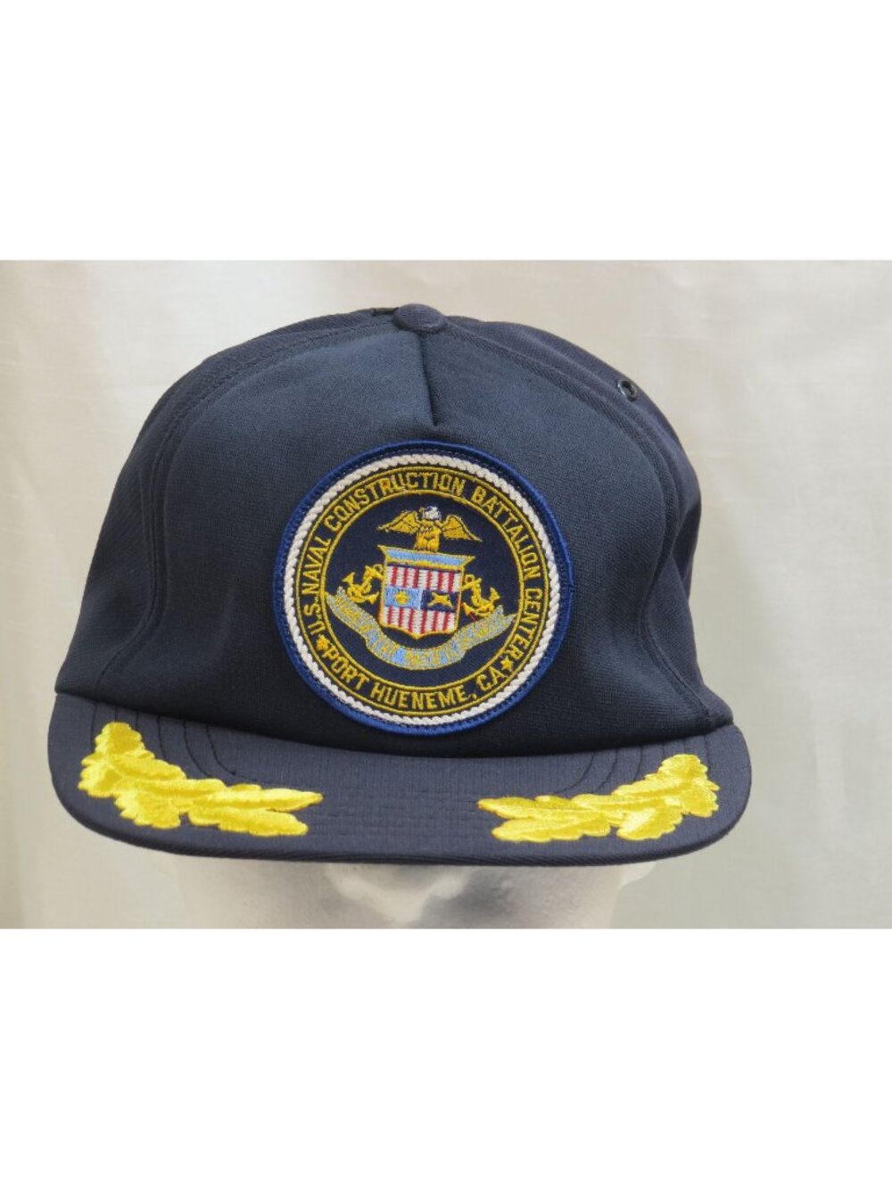 Vtg US Naval Construction Battalion Center Port Hueneme CA Hat Made In USA